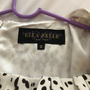 Ella Belle - White and Brown Dress